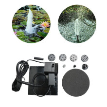 Bomba de água para fonte de jardim com alimentação solar Kit de bomba submersível