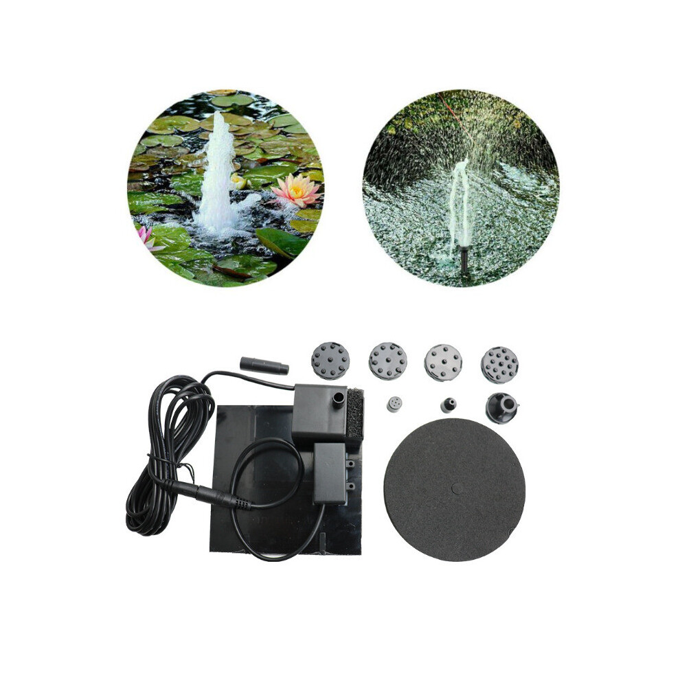Fontanna Zasilana Energią SłOneczną Do Ogrodu I Stawu - Zestaw Z Pompą Zanurzeniową I Panelem SłOnecznym-image
