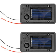 2pcs Batteriebox, Solarlaterne -Licht -Ersatzteile oben