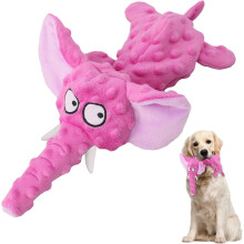 (Purple) Dog Squeaky Toys, No Stuffing Plush Dogs Toy for Small Medium Large Dogs, Dog Toys for Boredom, Puppy Teething Dog Chew Toys Interactive Birthday