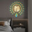 Metal Peacock Wall Clock Battery Operated Clock 4