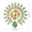 Metal Peacock Wall Clock Battery Operated Clock 2