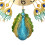Metal Peacock Wall Clock Battery Operated Clock 11