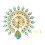 Metal Peacock Wall Clock Battery Operated Clock 5