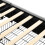 Upholstered Bed 135x190cm, Storage Bed With Light Strips, Velvet, Grey 6