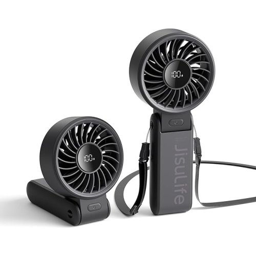 JISULIFE Handheld Fan Life7  Ultimate Flexibility: High-Power Motor