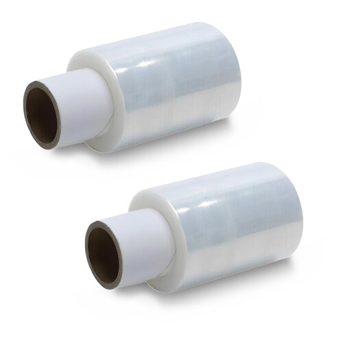 6 x Clear 100mm x 150m Mini Stretch Shrink Wrap Handy Sized 17mu 1