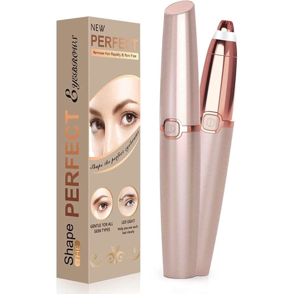 Generice Eyebrow Trimmer Women, Rechargeable Protable Eyebrow Trimmer Safe Lady Trimmer Eyebrow Shaping Razor, Painless Eyebrow Shaver Hair Remover