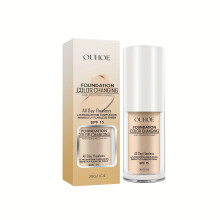 Long-Lasting and Sweat-Resistant All-In-One Liquid Foundation for All Skin Types, Natural Finish, Conceals Imperfections