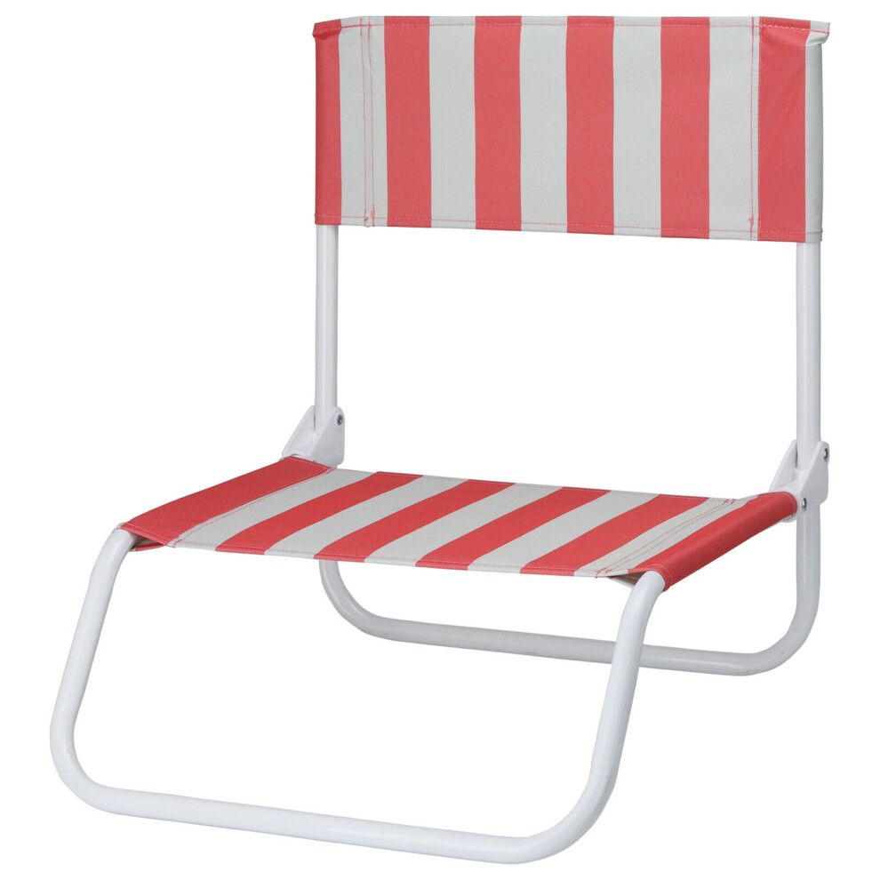(1) Low Folding Beach Deck Chair Outdoor Pool Picnic