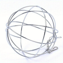 Edelstahl -Sphere -Futtermittelspender, Hanging -Ballspielzeug für Kaninchen, Hamster, Ratten, Haustierversorgungen, langlebiges Käfigzubehör