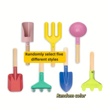 5pcs Outdoor Garden Beach Grabging Set | Garten- Und Strandschaufel, Schneemann -Gebäudewerkzeuge, Cosplay -Farmer, Sandgrabenwerkzeug
