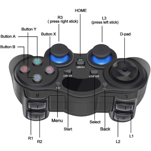 USB Wireless Gaming Controller Gamepad, drahtlosen Controller PC, für PC/Laptop -Computer (Windows XP/7/8/10) und PS3 & Android & Steam 2