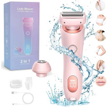 (Pink) Glide Pro 3.0 Razor,Dusk Razor for Women,Dusk Glide Pro 3.0 Shaver, Duskofficial-2 in 1 Electric Silk Glide Pro Shaver,Painless Hair Removal,Wet & Dry