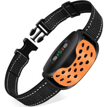 (Orange) Anti Barking Dog Collars,Vibration & Beep Modes Harmless Training Dog Collar for Small Medium Large Dogs No Bark Collar Rechargeable IP67 Waterproof