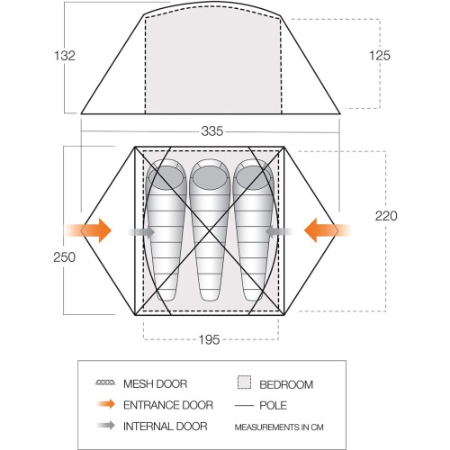 Vango (3-person) Vango Tryfan Backpacking Tent 2