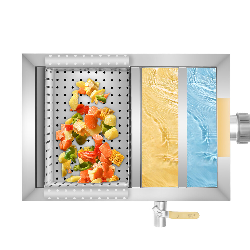 Photos - Dishwasher Accessory Stainless Steel Grease Trap Interceptor Oil Water Separator