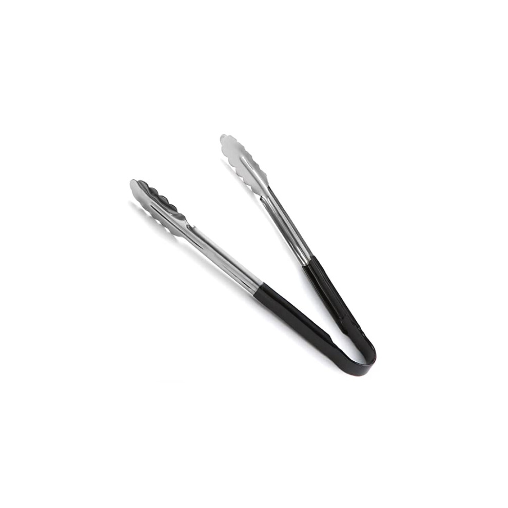 Chabrias Ltd (, 12") 12" Utility Kitchen Tongs Cooking Tongs Stainless Steel Colour Coded Serving Tongs Yellow