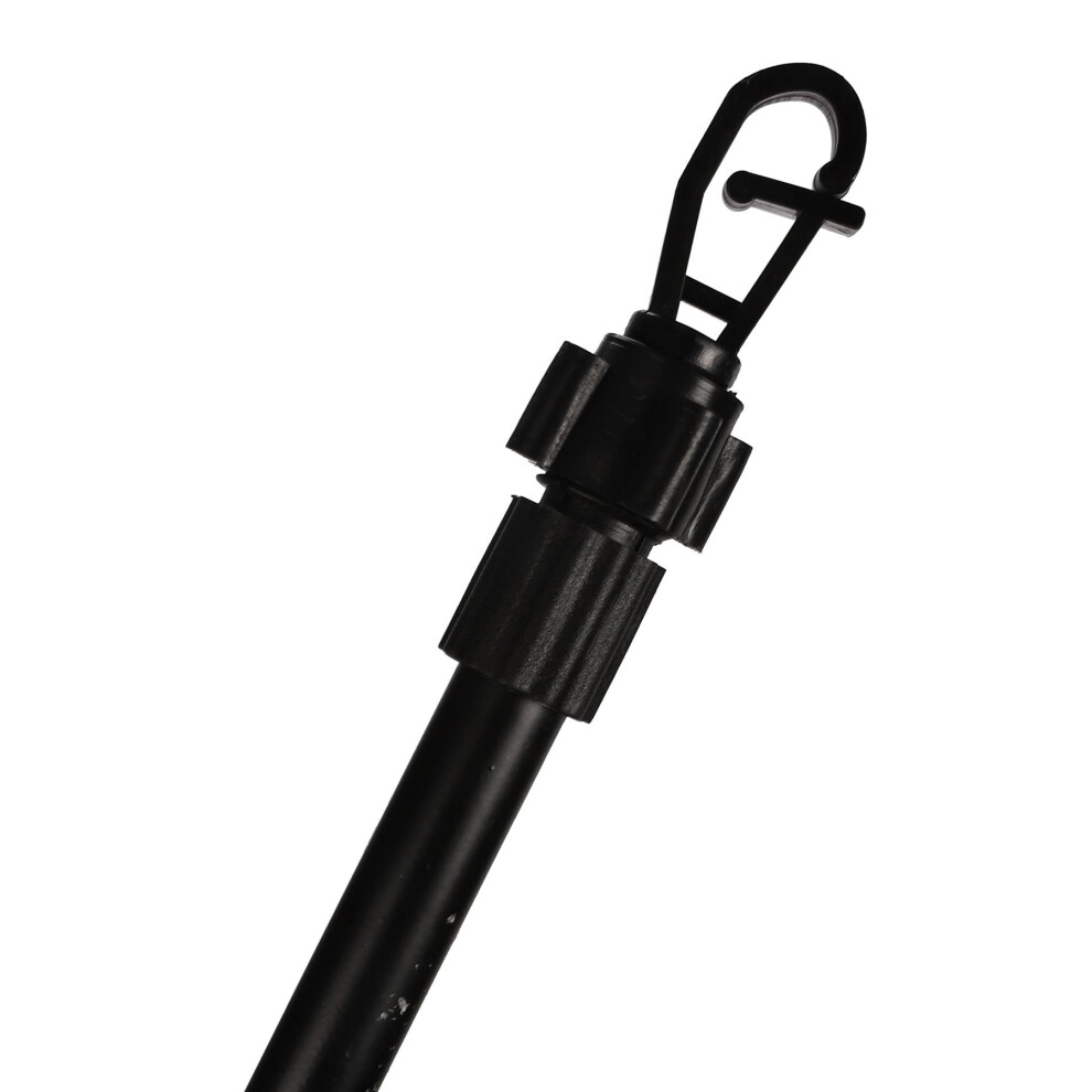 1 x 3 Part Washing Line Prop Pole - BLACK