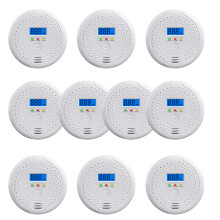 (10PCS) Carbon Monoxide Detector CO Warning Alarm Portable Monitor LCD Display Home Warehouse Safety