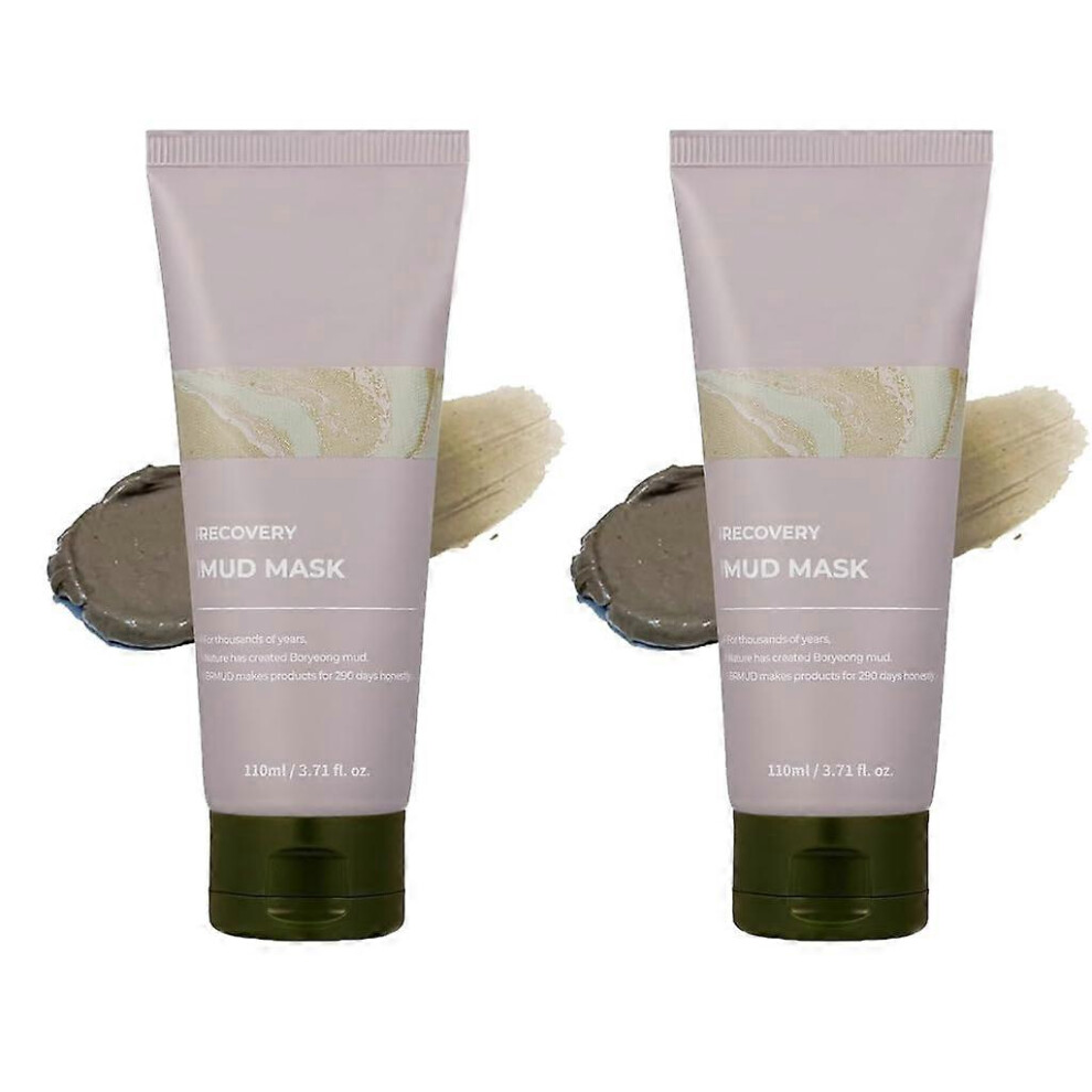 (2PCS mask) Recovery Mud Peel Off Mask for Exfoliating & Deep Cleansing, Blackhead Remover Peel-Off Mask with Boryeong Mud, Pore Cleanser Hydrating Re