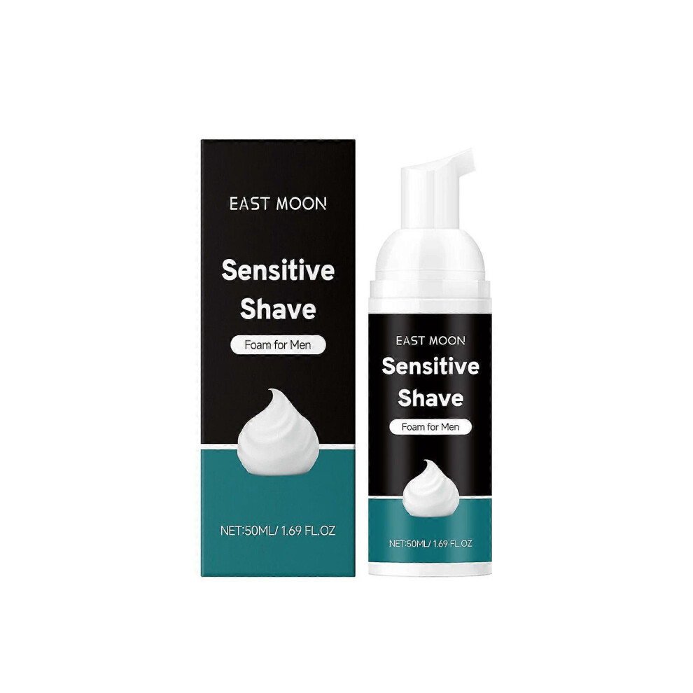 (2PCS) Foamy Sensitive Shave Foam for Men, Sensitive Shave Foam For Men, Protection Against Shaving Irritation, Quick and Smooth Shave