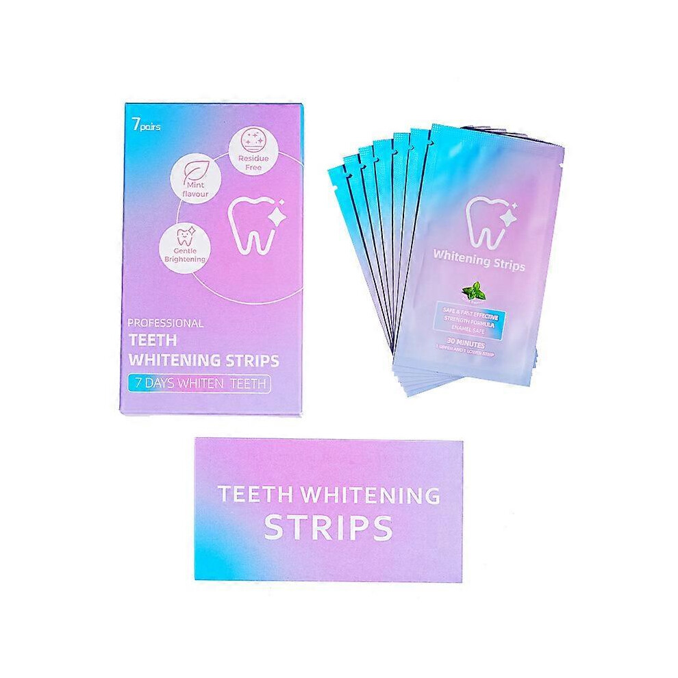 (21 Pairs) Teeth Whitening Strips, Peroxide Free - Enamel-Safe and Rapid Professional Teeth Whitening Strips for Sensitive Teeth