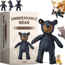 (blue) Unbreakable Bear Dog Toy, 2025 New Unbreak Bear, Unbreaka Bear for Aggressive Chewers, Indestructible Bear Dog for Heavy Chewers Large Dogs