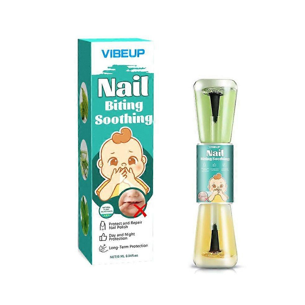 (3PCS) 10 ml Nail Biting Treatment for Kids, Bitter Melon Extract Nail Polish Nail Biting Prevention for Kids, Protect & Repair, Stop Biting Nails for