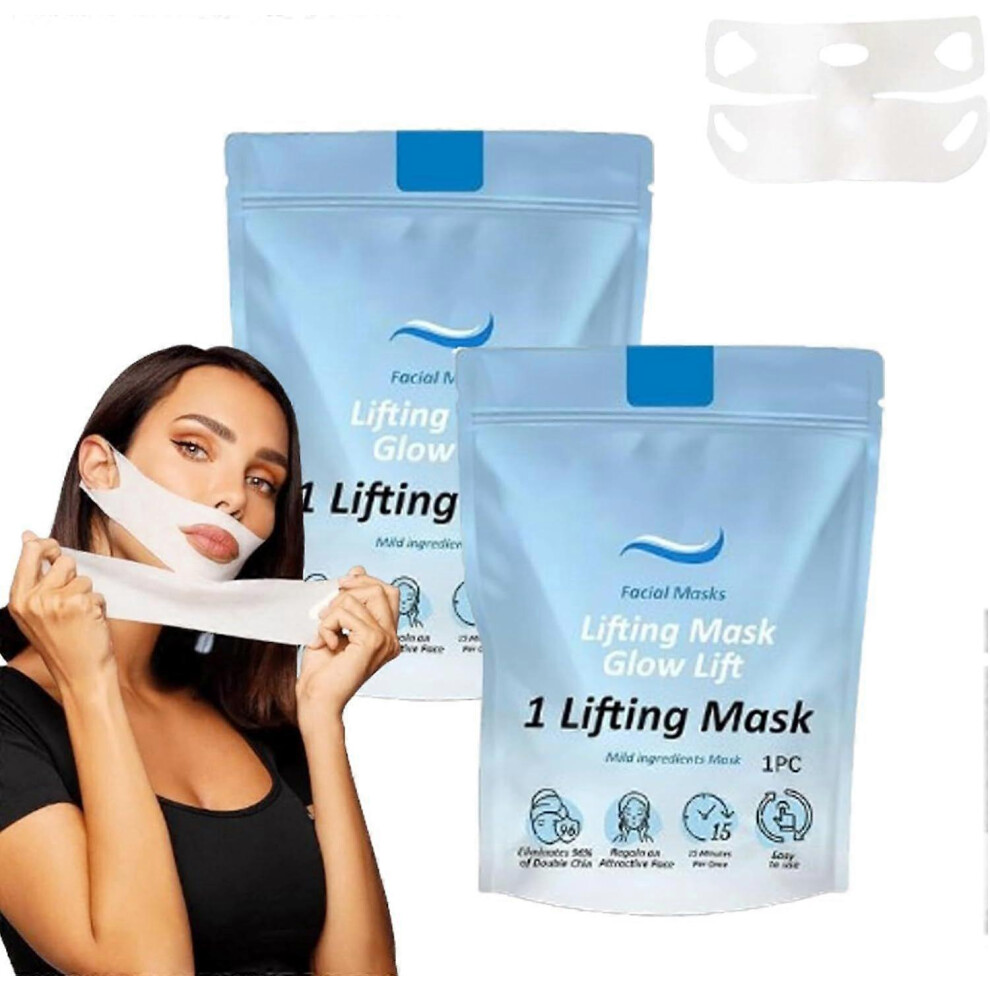 (2pcs) Chin Mask, Lift Chin Mask, Chin Mask Double Chin Lifting Mask, Collagen Face Mask, Chin Mask Reusable For Double Chin