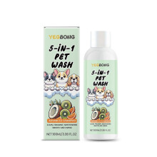 (2PCS) 5 in 1 Pet Wash Cleanser Pet Safe Ingredients, All Natural Pet Wash for Dog, Cat, Dog Wash Sensitive Skin, Dog Dry Itchy Skin Treatment