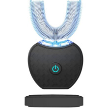 (Black) Ultrasonic Toothbrush, Automatic 360 Ultrasonic Electric Toothbrush, Cold Tooth Whitening Instrument Automatic Toothbrush, Electric Sonic Toothbrush