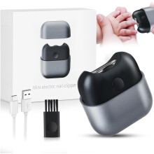 Mini Electric Nail Clipper with LED Light & Type-C Rechargeable, Featuring a 2-Speed Trimmer and Nail Scrap Storage for Babies, Children, Adults