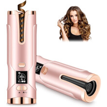 Upgraded Automatic Curling Iron, Cordless Auto Hair Curler with 6 Temps & Timers, Rechargeable & Portable Rotating Curling Wand Styling Tool