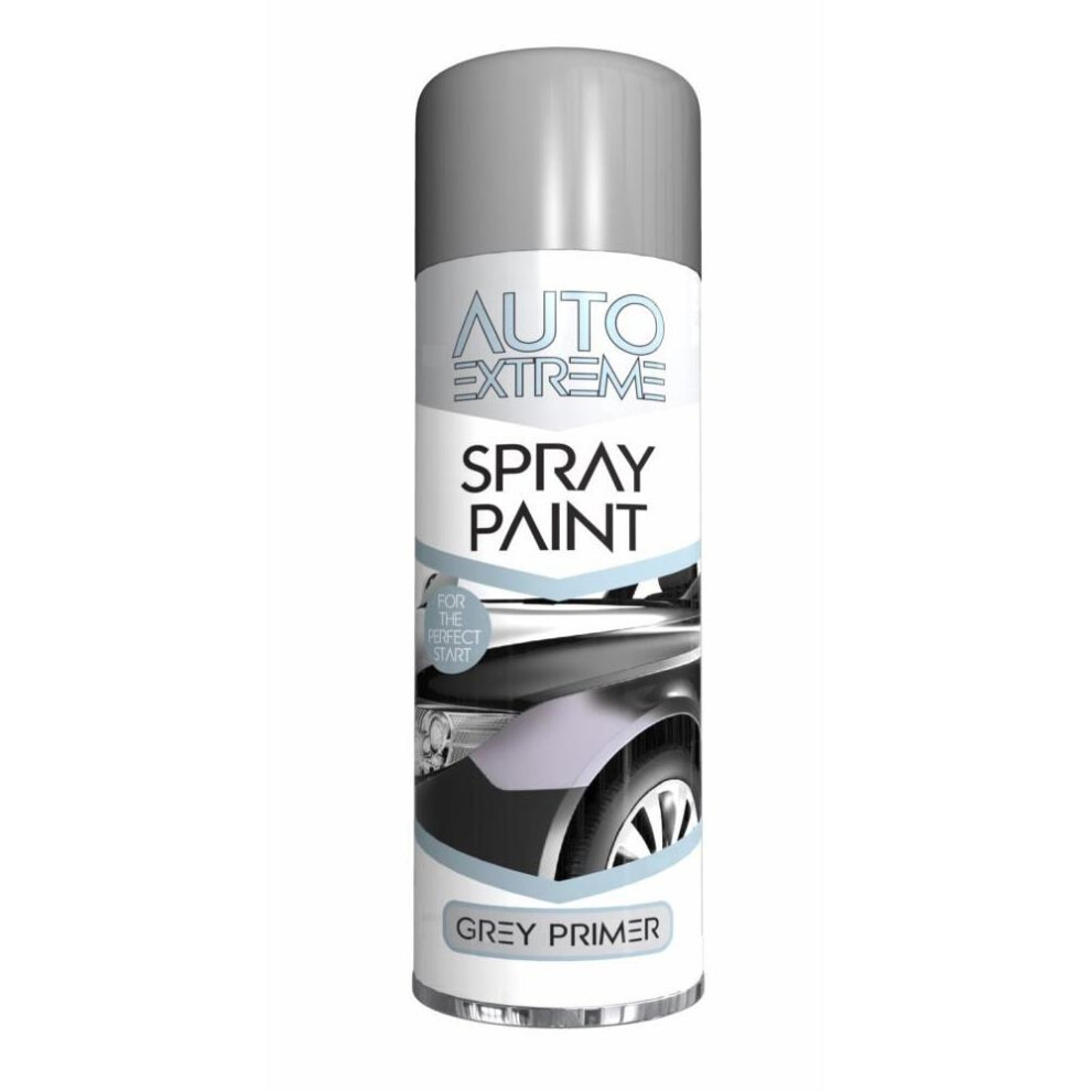 Grey Primer Matt Spray Paint Aerosol Can Auto Extreme Metal Wood