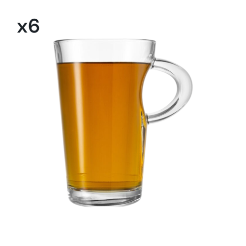Elba Glass Coffee Mug, 250ml (6 pack) 1