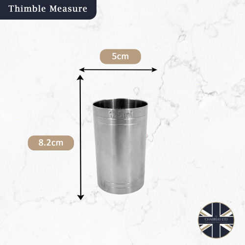 Stainless Steel Thimble Measure (125ml) 2