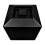 5 Litre Square Plastic Ice Bucket With Lid Double Walled Insulation Black 3