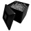 5 Litre Square Plastic Ice Bucket With Lid Double Walled Insulation Black 4