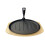 Sizzle Platter Cast Iron, Oval, with Light Wood Undertray & Handle 3