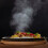 Sizzle Platter Cast Iron, Oval, with Light Wood Undertray & Handle 8