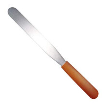 8 Inch Stainless Steel Spatula (200 mm) Brown Handle by Chabrias LTD