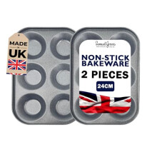 2 x 6 Hole Yorkshire Pudding / Cake Tray (24cm)