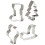 Fox Run Gingerbread Family Cookie Cutter Set 1