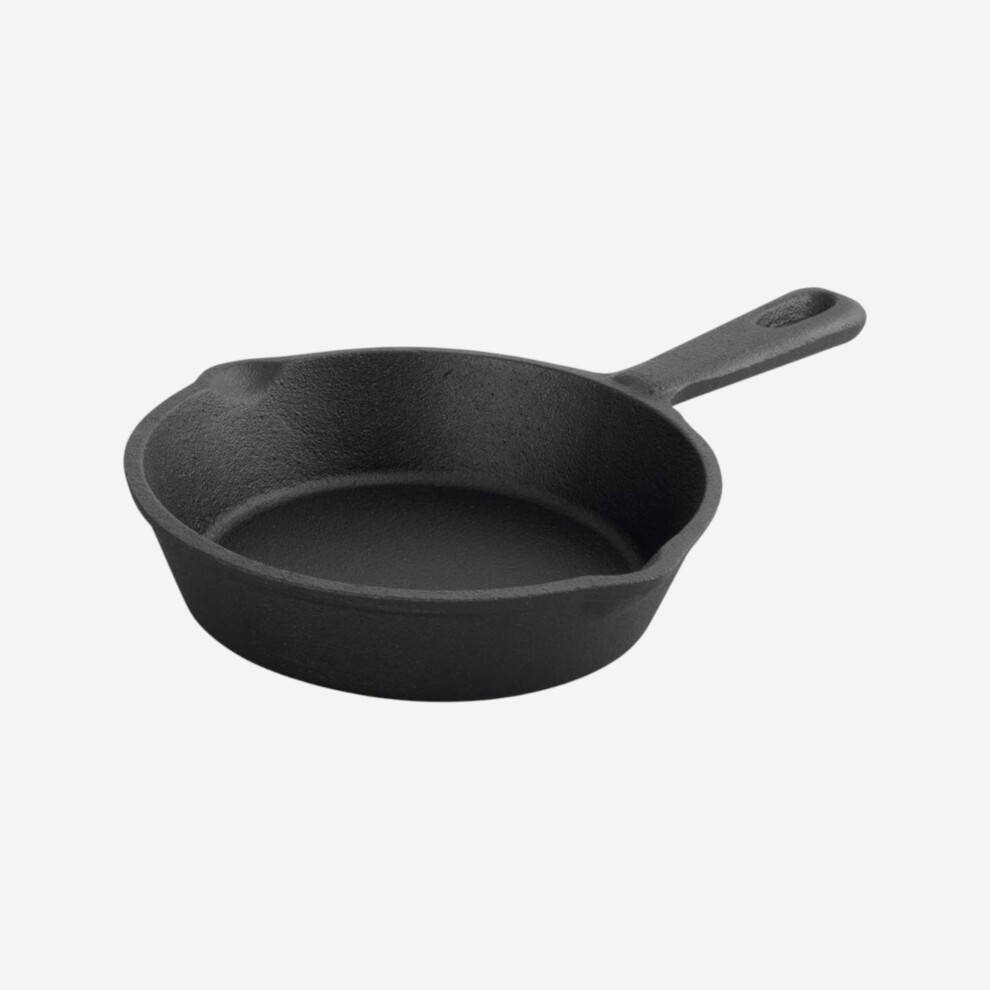 Samuel Groves Cast Iron Round Skillet Pan, 16Cm