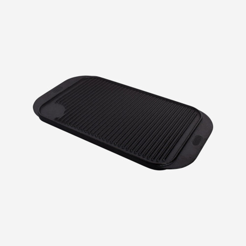 Professional Cast Iron Reversible Griddle Tray , 48cm x 26cm 1