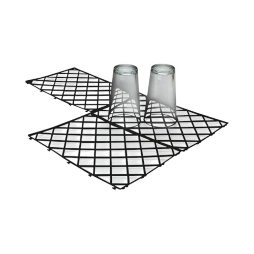 Glass Stacking Mats, Black (x10) 2