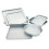 (13" Medium Roasting Pan) Chabrias Professional Silver Non Stick Bakeware with ILAG Ultimate Coating UK Made 9