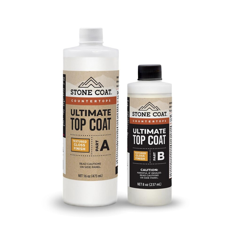 Stone Coat Countertops Ultimate Top Coat Epoxy - DIY Epoxy Resin Kit with Extra Scratch Resistance and UV Resistance for Protecting Your Surface! (Glo