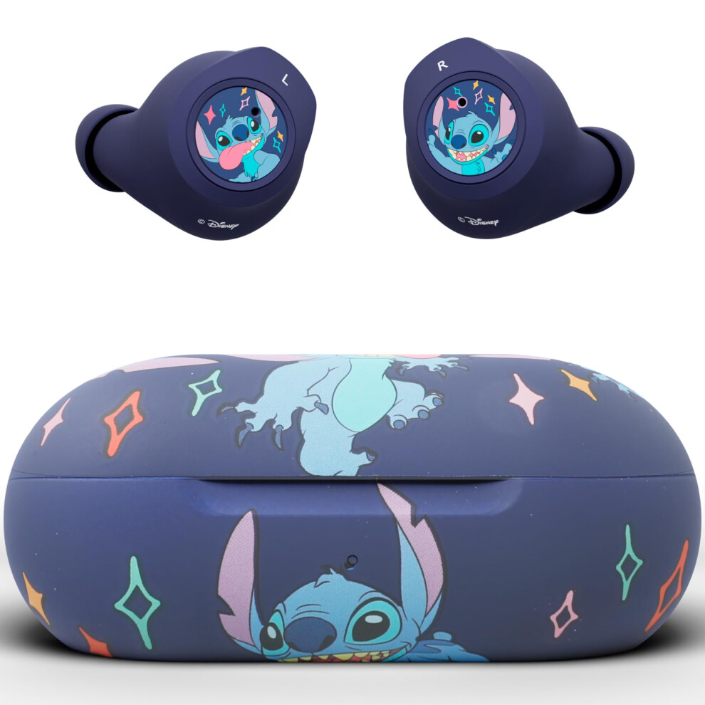 Disney Lilo And Stitch Bluetooth Earbuds W/Charging Case- Wireless Headphones W/Built-In Mic+ Up To 30 Hrs Playtime- Lilo And Stitch Gifts F 810116713929